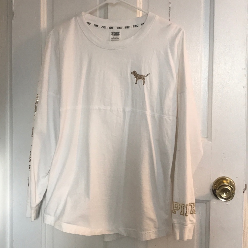 PINK sequined long sleeve